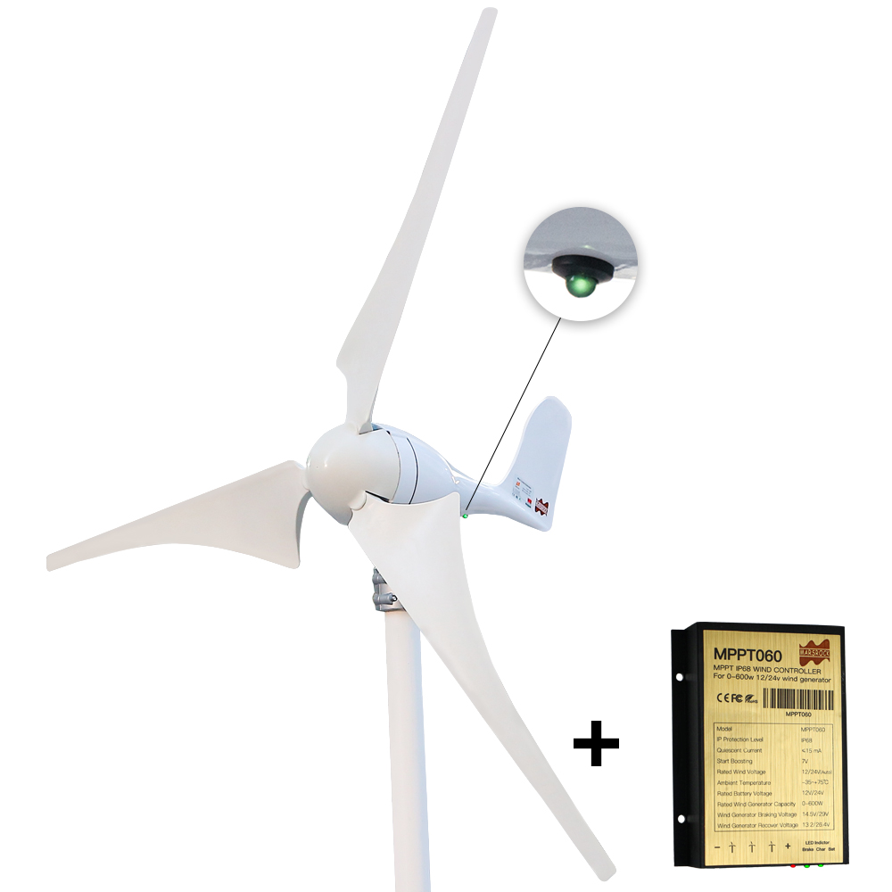 Wind Turbine 400W 12V - 12V 24V 400W Wind Turbine Generator