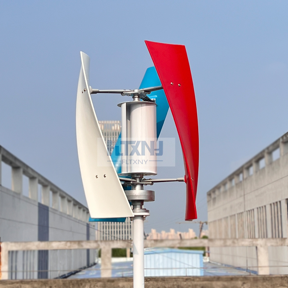 Wind Turbine Generator Kit 2000W - Windturbinen-Generator-Set 12/24V 48V 2000W 3-Blatt Vertikalachsen-Turbinengenerator