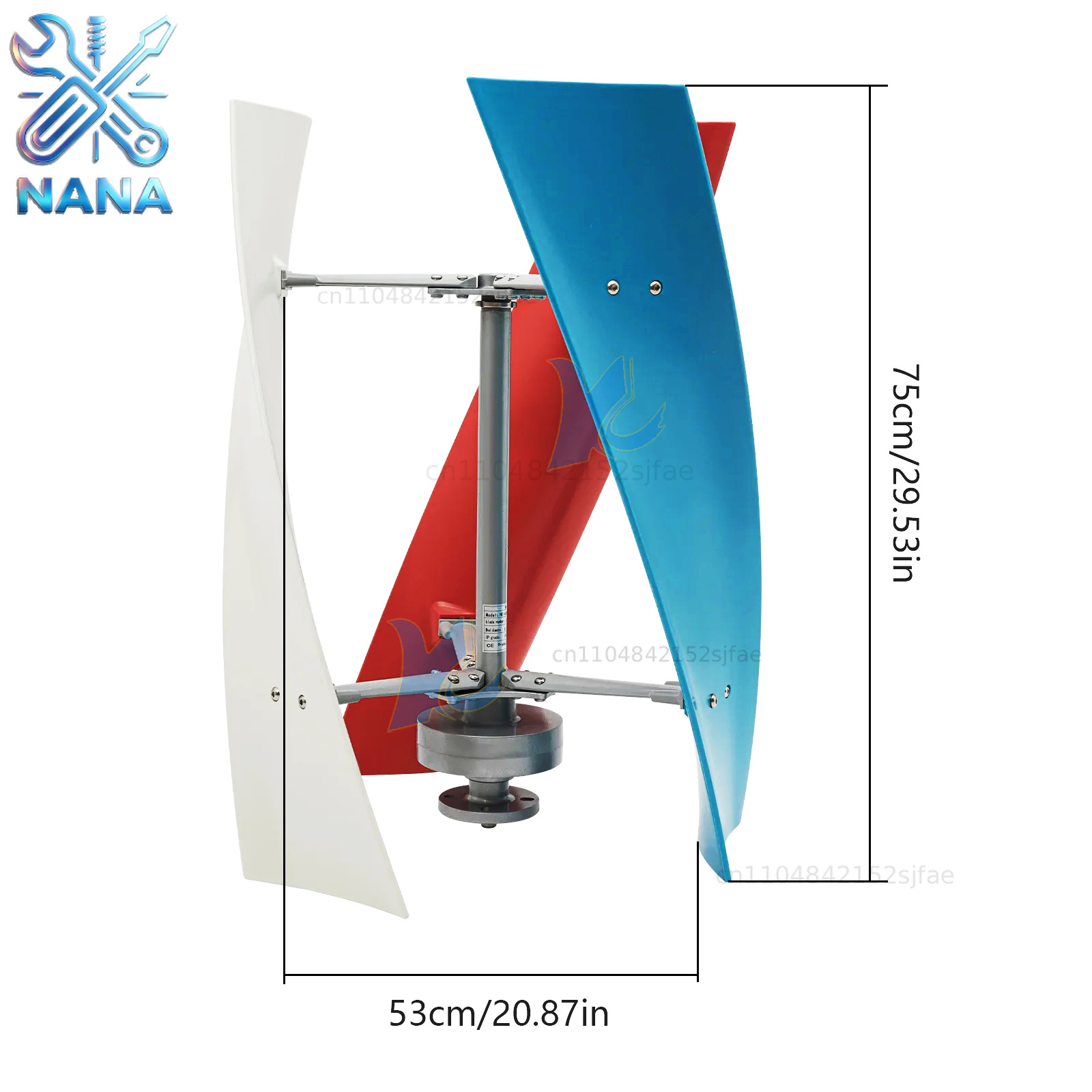 Vertical Axis Wind Turbine 3000W - 3000W 5000W 10000W Freie Energie Windkraftanlage
