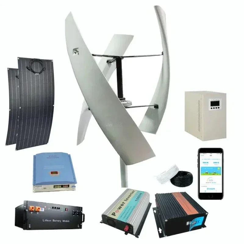 Vertical Axis Wind Turbine 3000W - Bestseller 600W 1000W 2000W 3000W 5000W