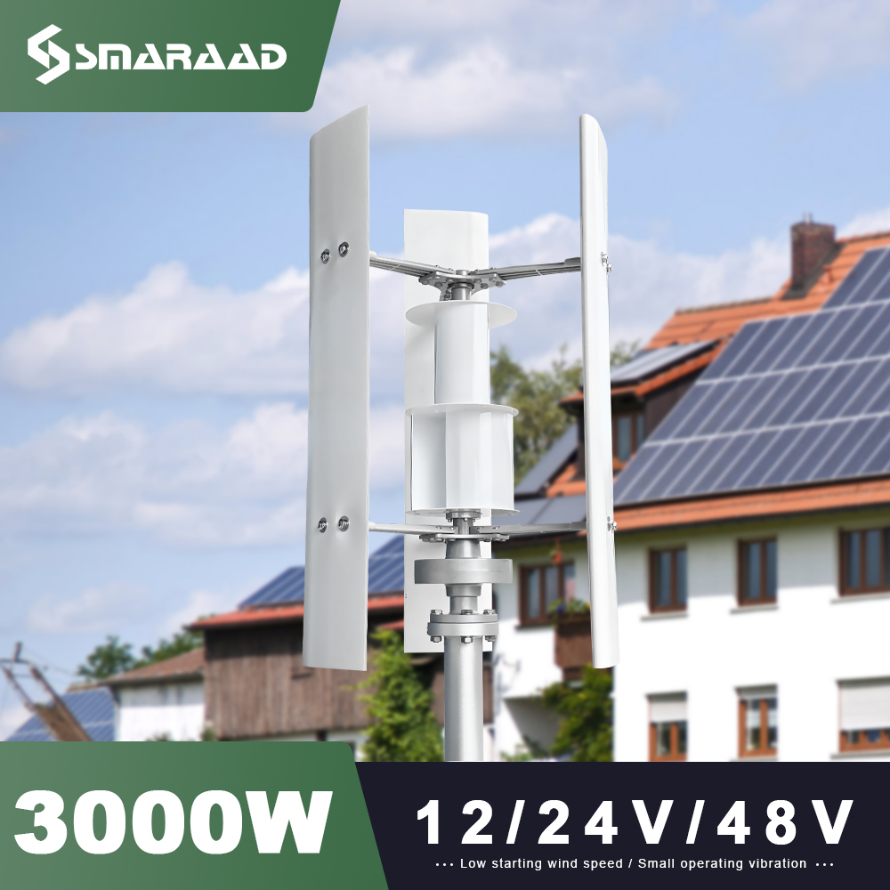 Vertical Axis Wind Turbine 3000W - 3000W Vertikale Achsen-Windturbine 48V Alternative Energieerzeugung
