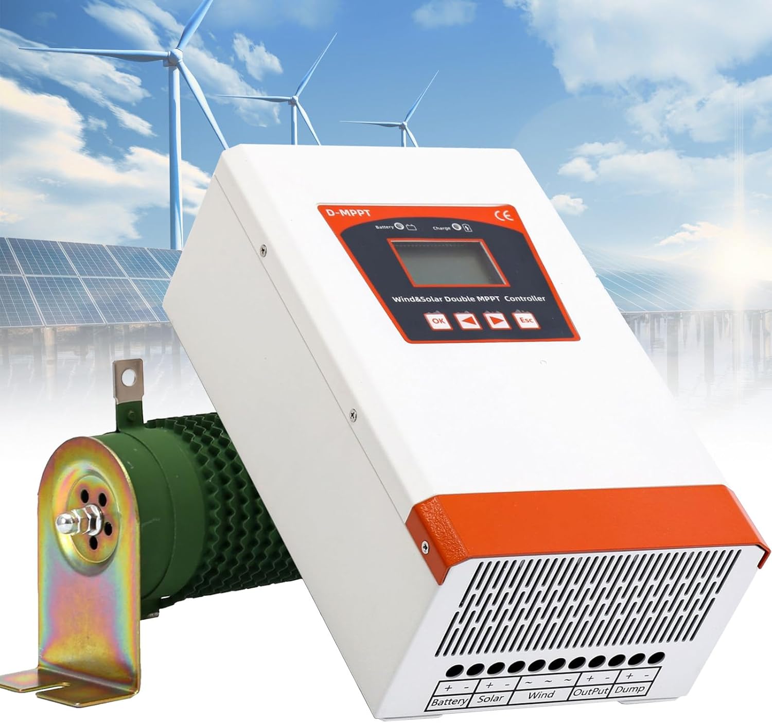 Wind Turbine 5000W 48V - Doppelter MPPT Hybrid Wind-Solar-Controller 10KW 8KW