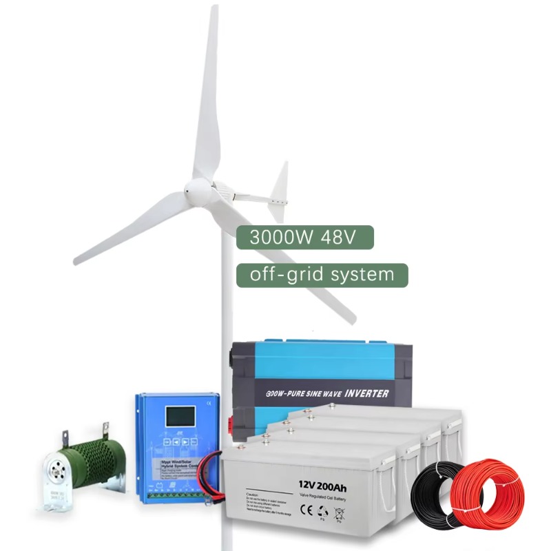 Horizontal Wind Turbine 10Kw - 3kW 5kW 10kW Windturbine 12V 24V