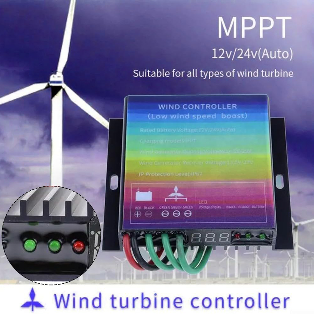 Wind Turbine Charge Controller Mppt 12V 24V - MPPT-Windturbinen-Generator-Controller 500W/800W mit Boost-Ladetechnologie IP67 Windkraft-Controller