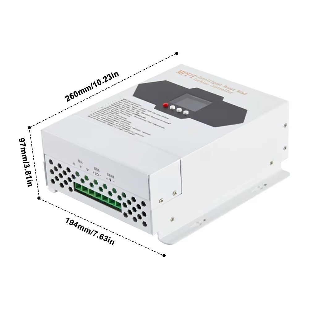 Wind Turbine Charge Controller Mppt 12V 24V - 6000W Hybrid Boost ARM Solar Panel