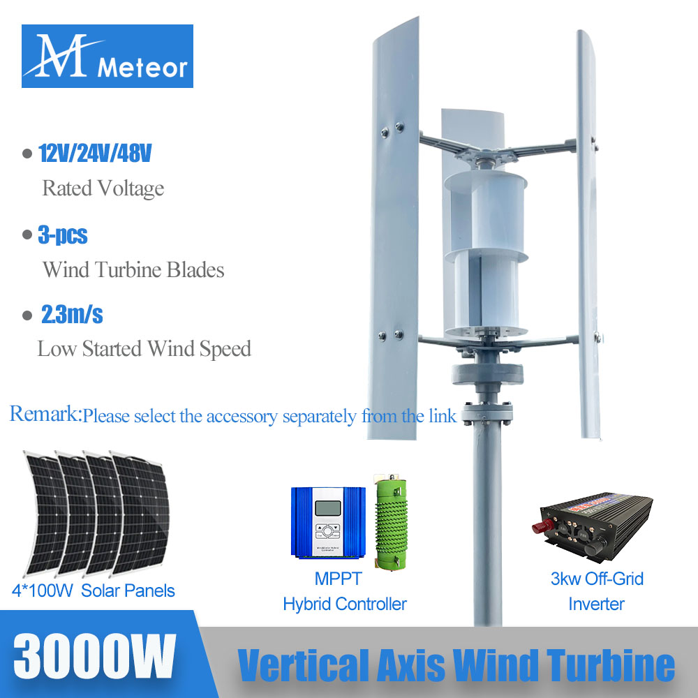 Meteor 3000 W 5000 W 12 V 24 V – Vertical Axis Wind Turbine 3000W Bewertung und Preis