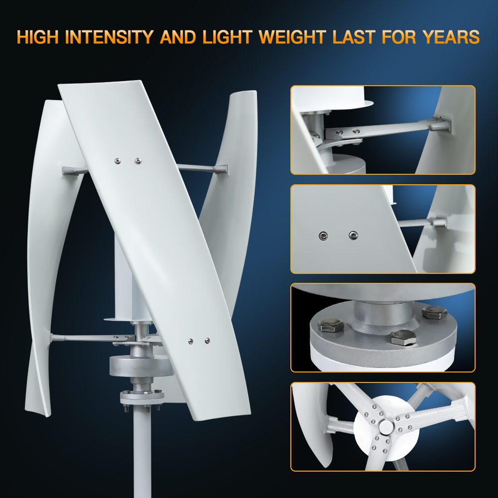 Liefert 3 kW 5 kW Vertikalachs – Vertical Axis Wind Turbine 3000W Bewertung und Preis