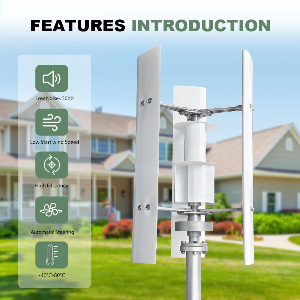 3000W Vertikale Achsen-Windtur – Vertical Axis Wind Turbine 3000W Bewertung und Preis