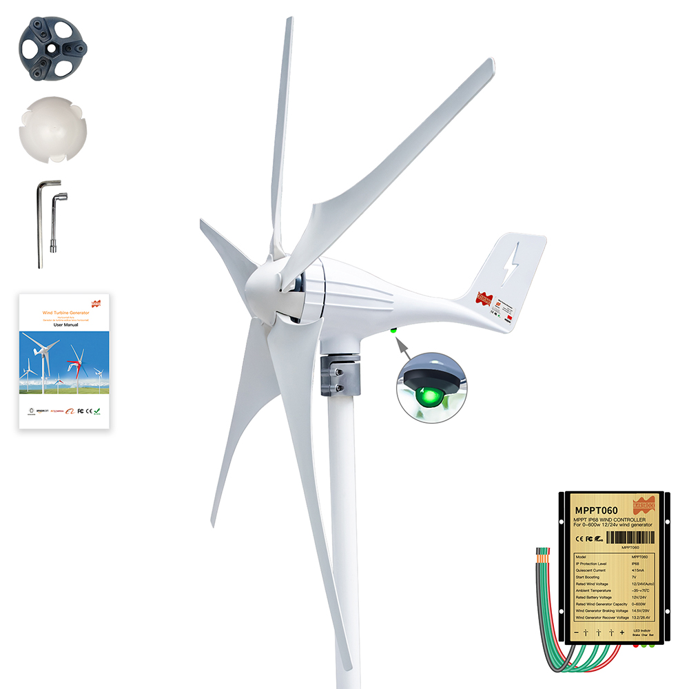 3 5 Flügel 600 W 12 V 24 V Win – Wind Turbine Charge Controller Mppt 12V 24V Bewertung und Preis