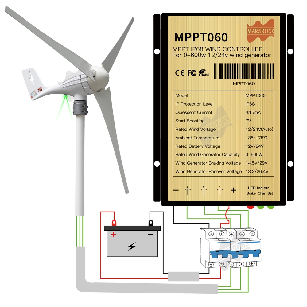 3 5 Flügel 600 W 12 V 24 V Win – Wind Turbine Charge Controller Mppt 12V 24V Bewertung und Preis