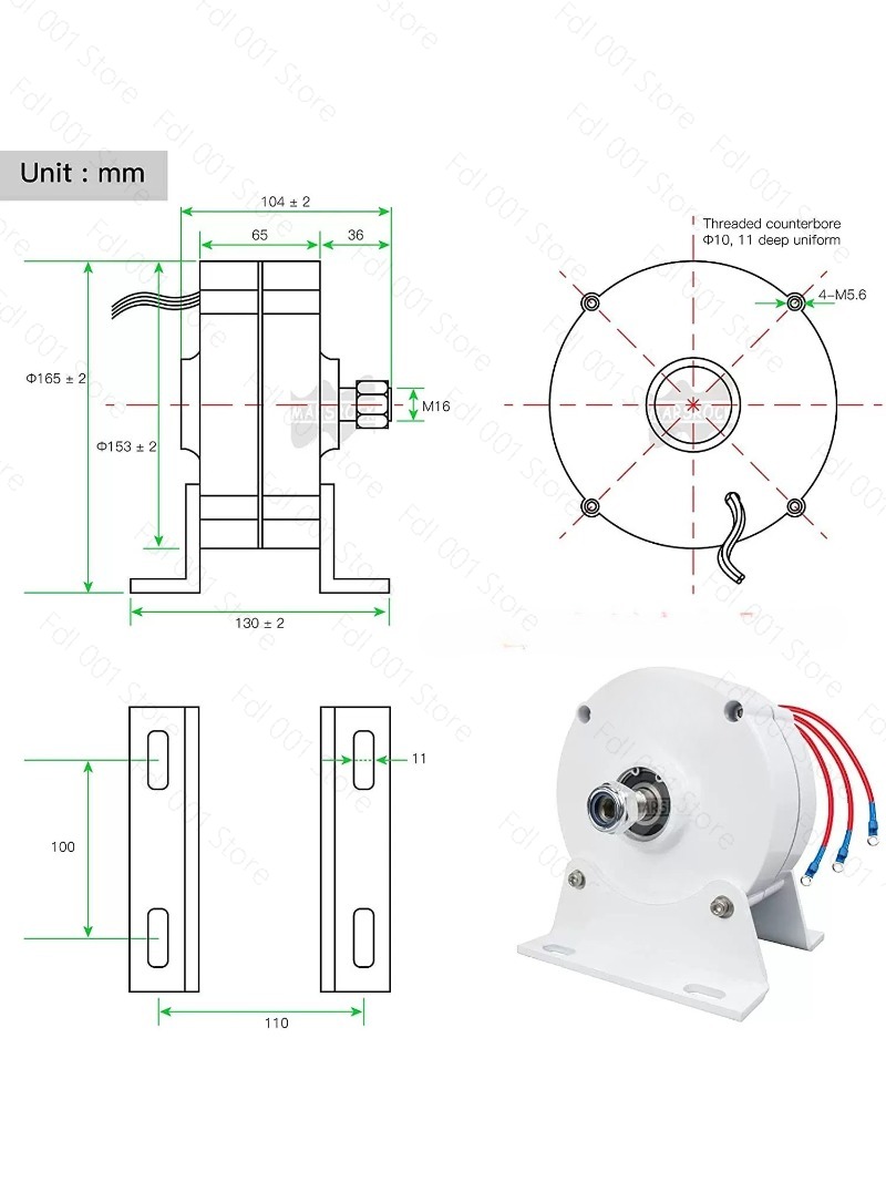 2026 100W 200W 12V 24V Permane – Wind Generator Permanent Magnet 3 Phase Bewertung und Preis