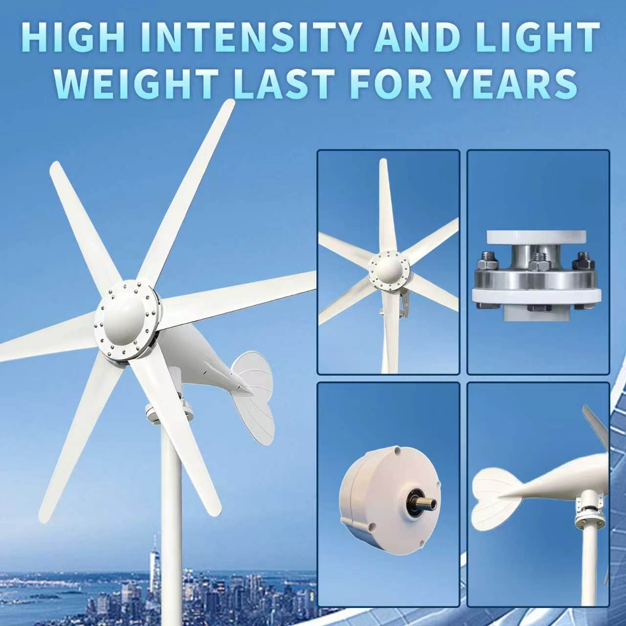 US-Lieferung: EKPAOWE 2000W 12 – Wind Turbine Generator Kit 2000W Bewertung und Preis