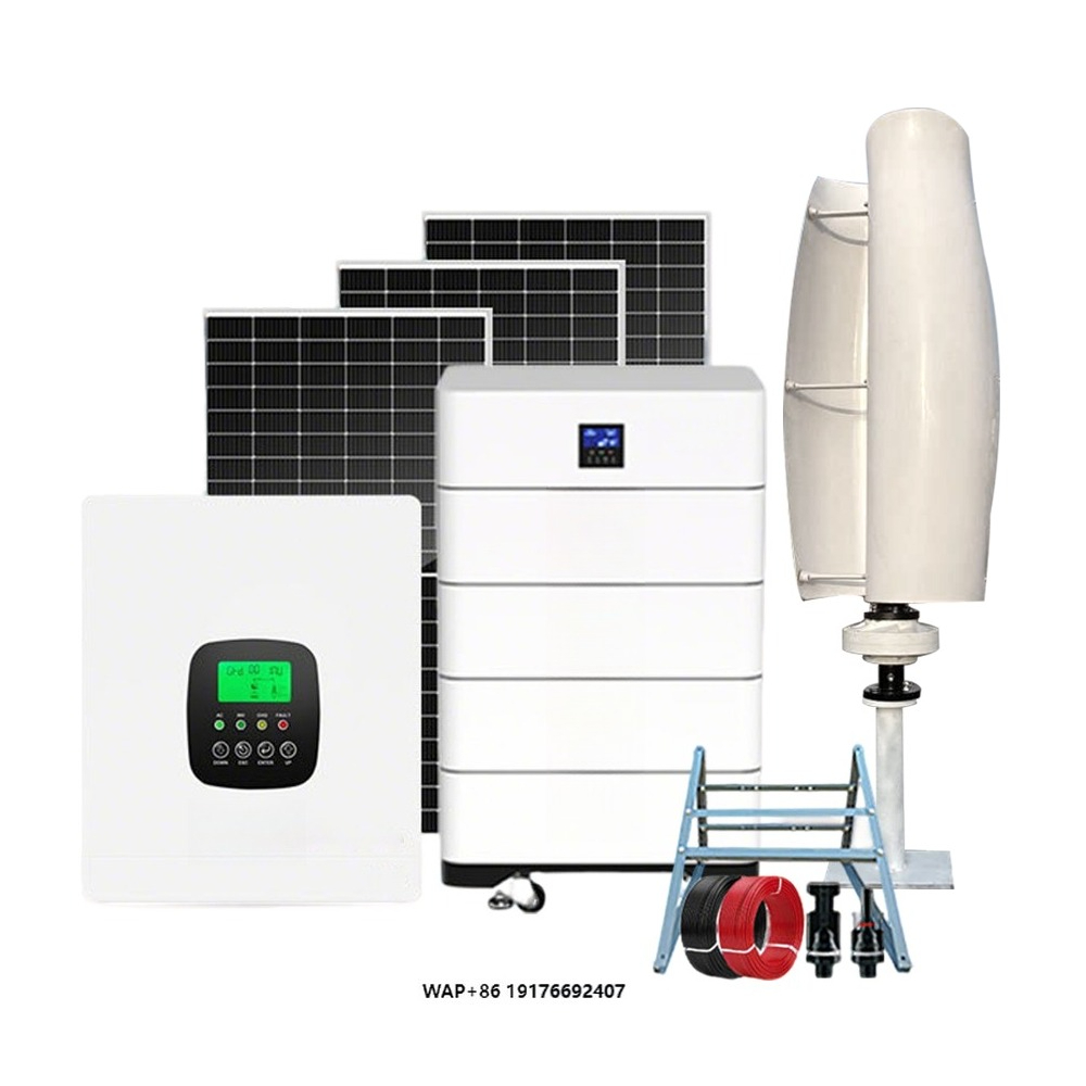 Heißes All-in-One Off-Grid Hyb – Wind Turbine 48V 5Kw Off Grid Bewertung und Preis
