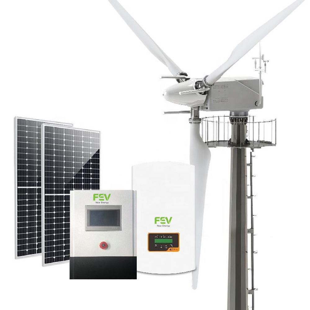 Heißes All-in-One Off-Grid Hyb – Wind Turbine 48V 5Kw Off Grid Bewertung und Preis
