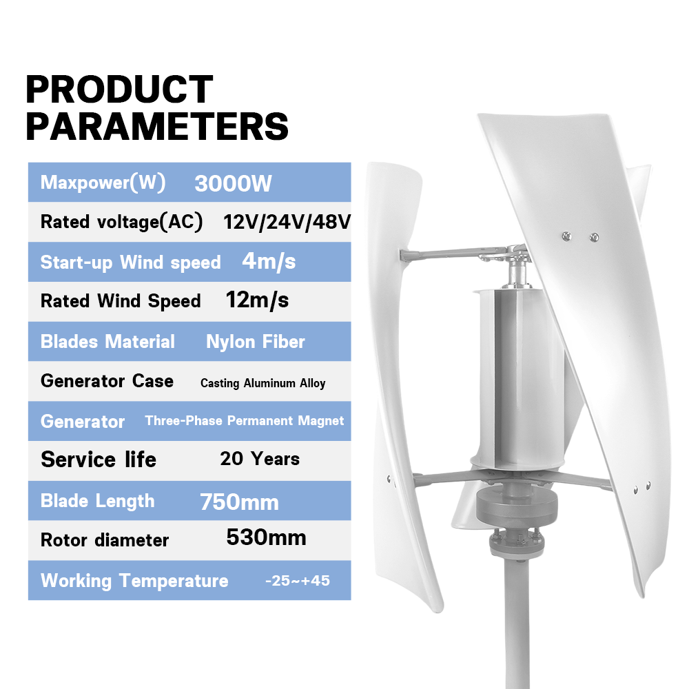 3000 W hocheffizientes Windtur – Wind Turbine 5000W 48V Bewertung und Preis