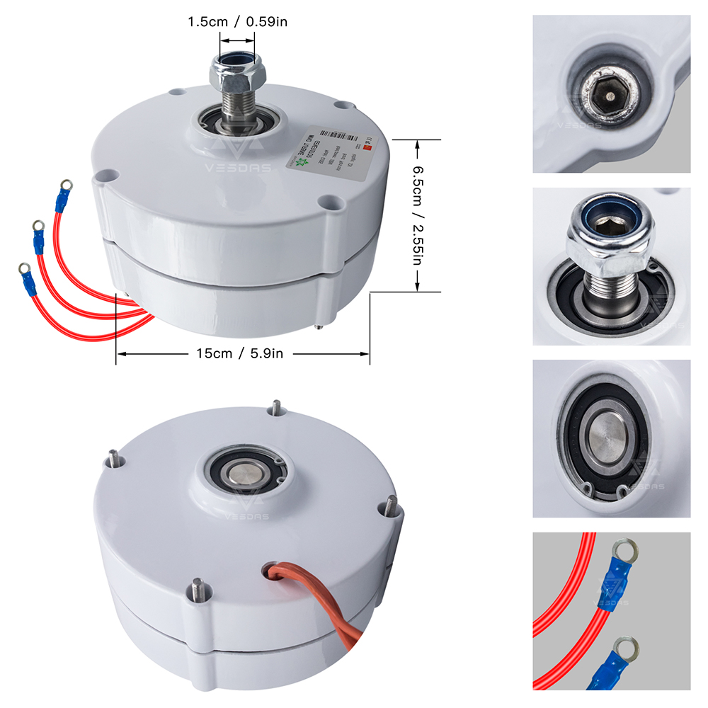 100W AC 12V 24V Permanent Magn – Wind Turbine 12V 100W Diy Bewertung und Preis