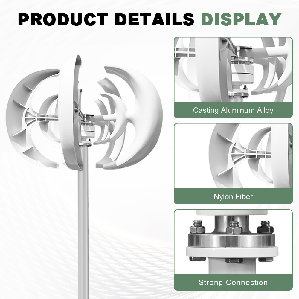 3000W 48V Vertikalachsen-Windt – Vertical Axis Wind Turbine 3000W Bewertung und Preis