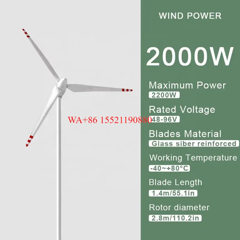 WMWMNU für 3KW 5KW 10KW 15KW 2 – Horizontal Wind Turbine 10Kw Bewertung und Preis