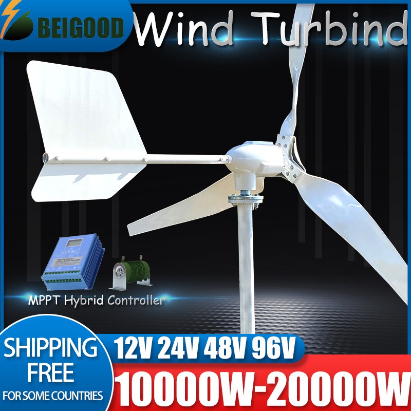 10000 W horizontaler Achsen-Wi – Wind Generator Permanent Magnet 3 Phase Bewertung und Preis