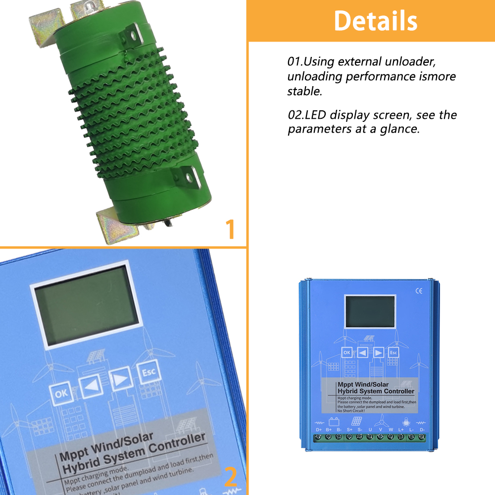 Solar- und Wind-Hybridsystem,  – Wind Solar Hybrid Controller 48V Bewertung und Preis