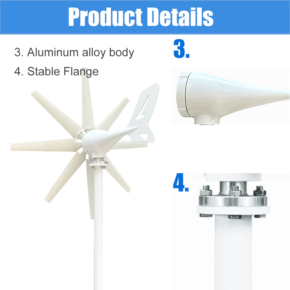 2000W Windkraftanlage Off-Grid – Wind Turbine Generator Kit 2000W Bewertung und Preis