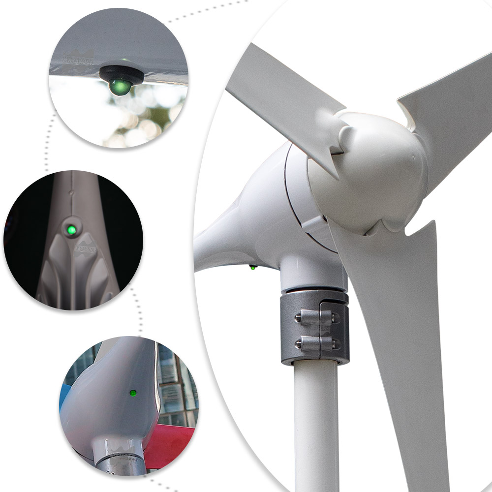 Hohe Qualität AC 12V 24V 400W  – Wind Turbine 400W 12V Bewertung und Preis